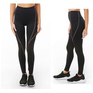 High Rise Active Metallic Trim Leggings